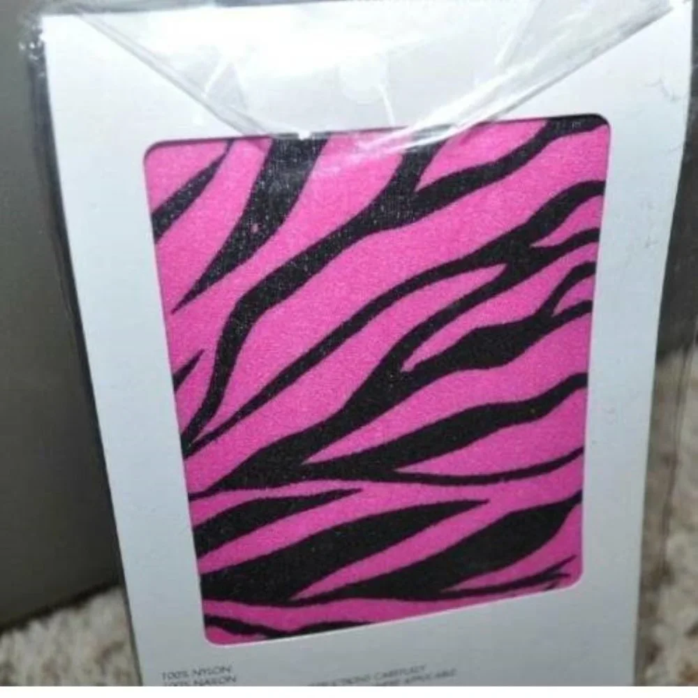 Tiger Tights Black & Pink Teen Girls Halloween Costume Accessory 14+